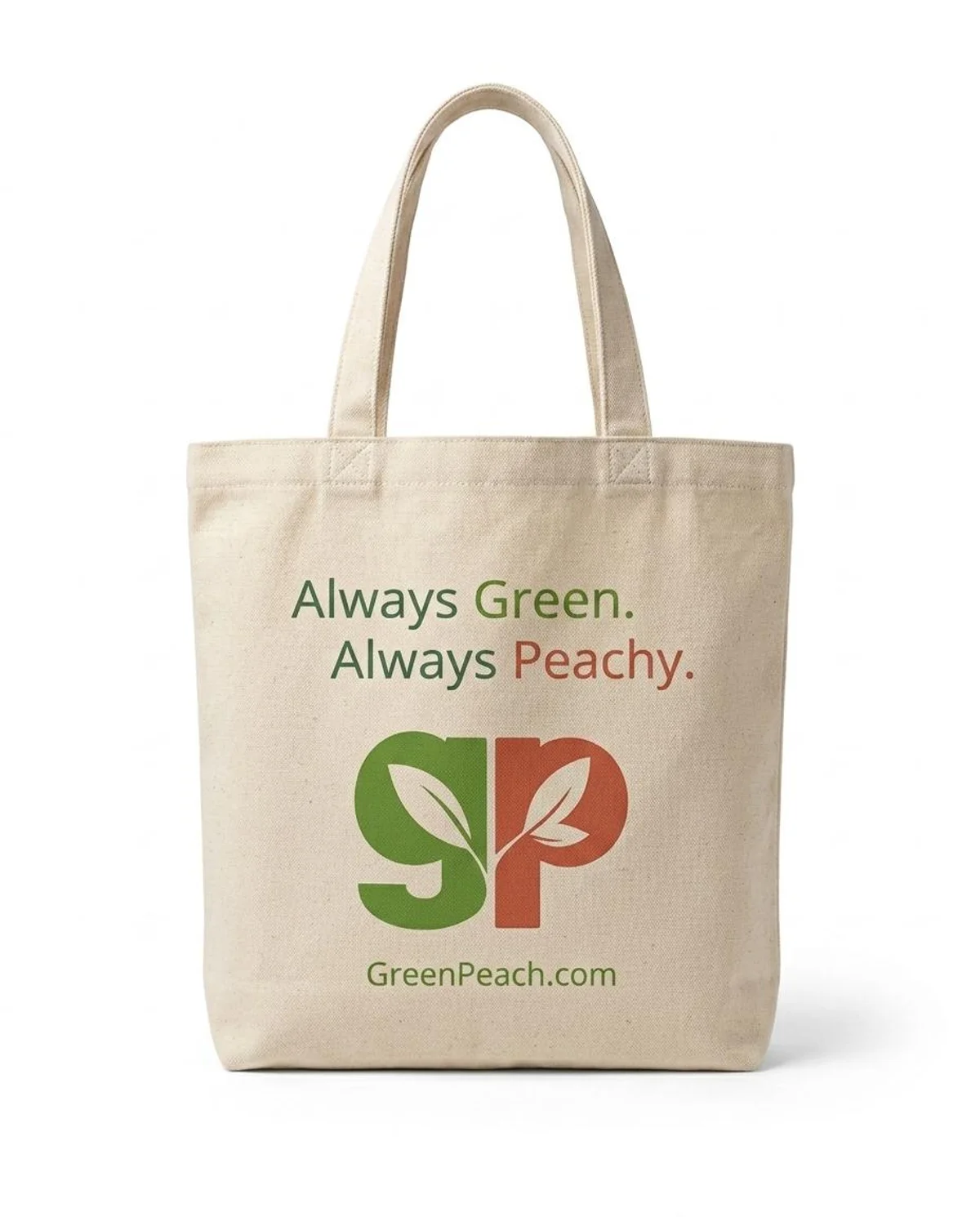 GreenPeach Canvas Tote Bag